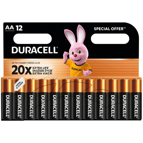 Фото - Батарейка тип AA Duracell MN1500 (LR06) 1х12 шт. (81545412)