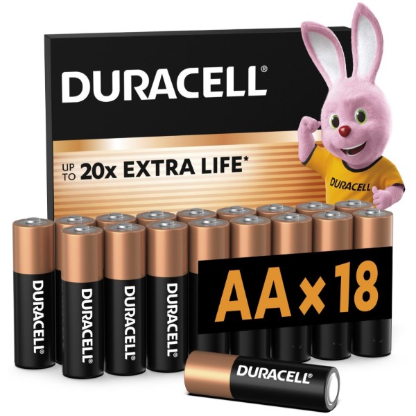Фото - Батарейка тип AA Duracell MN1500 (LR06) 1х18 шт. (5002770) Фото - Батарейка тип AA Duracell MN1500 (LR06) 1х18 шт. (5002770)