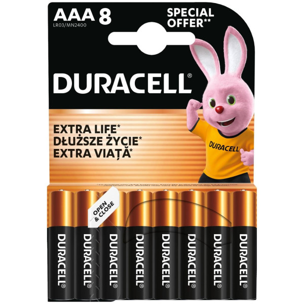 Фото - Батарейки Duracell MN2400 (LR03) 8шт