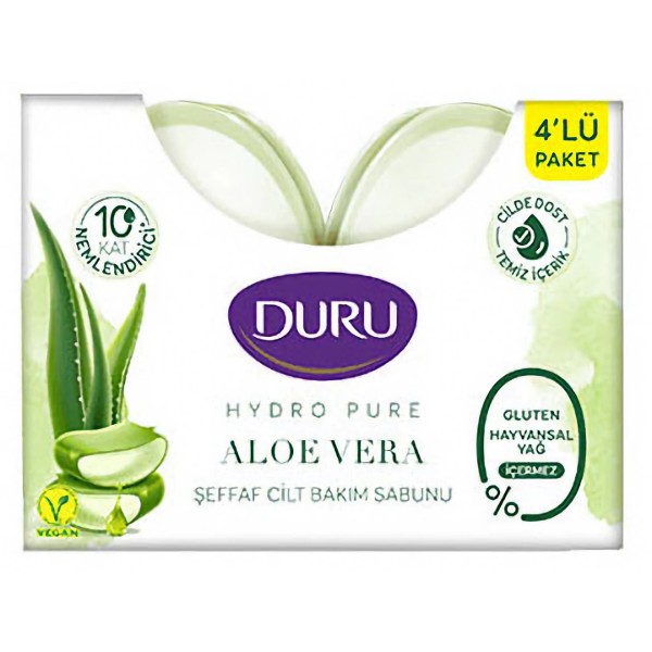 Фото - Мило косметичне Duru Hydro Pure з екстрактом Алое Вера 2х135 г (8690506541491)