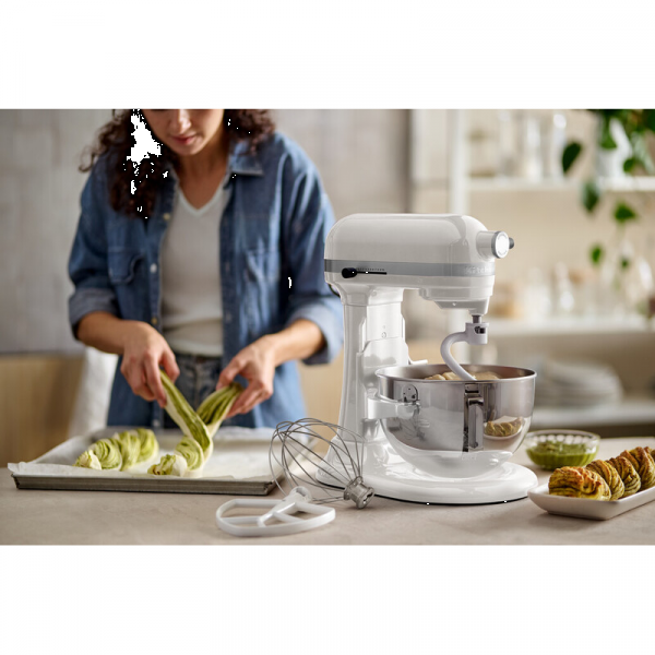 Фото - Планетарний міксер KitchenAid Heavy Duty 5,2 л (5KSM55SXXEWH)