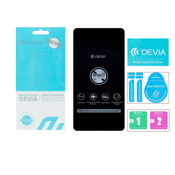 Фото - Защитная пленка для смартфона DEVIA Privacy for Xiaomi Redmi Note 12 (DV-XM-NO-12PRV)