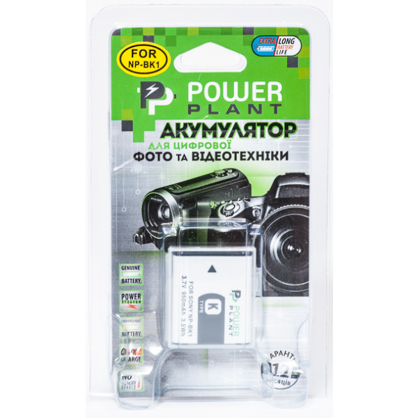 Фото - Акумулятор для фотокамери PowerPlant Sony NP-BK1 950mAh (DV00DV1231)