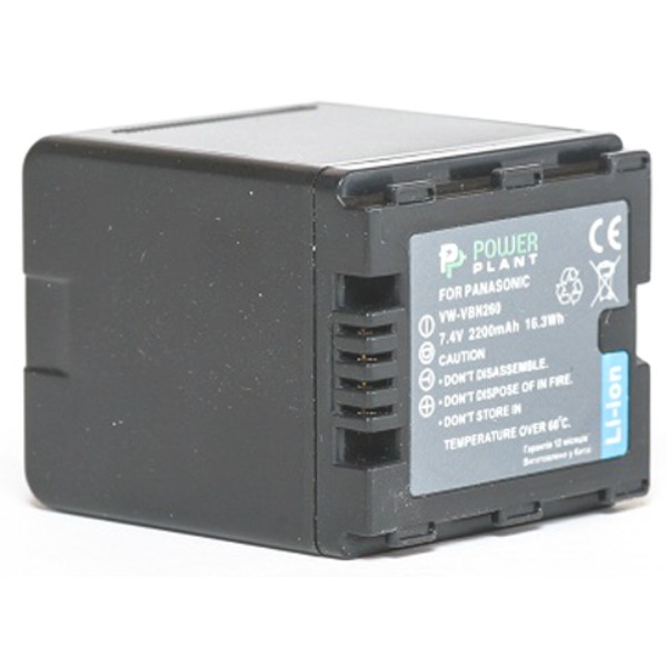 Фото - Аккумулятор для фотокамеры PowerPlant Panasonic VW-VBN260 2200mAh (DV00DV1296)