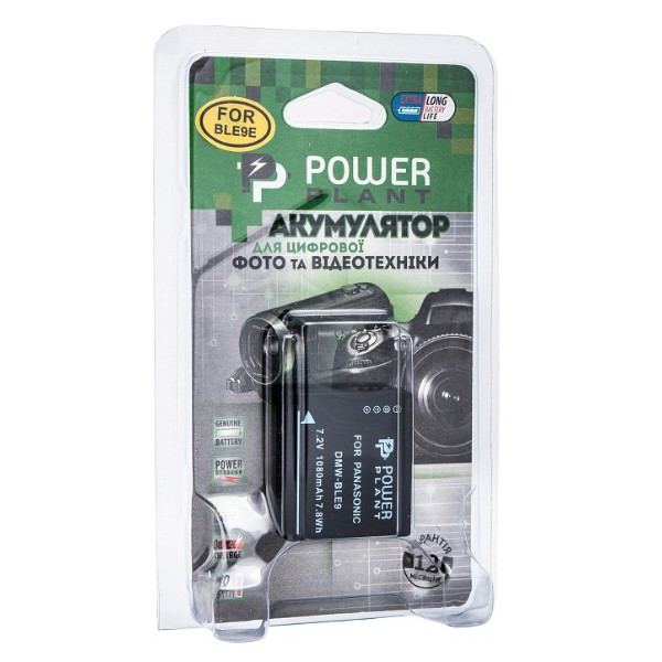 Фото - Акумулятор для фотокамери PowerPlant Panasonic DMW-BLE9 1080mAh (DV00DV1299)