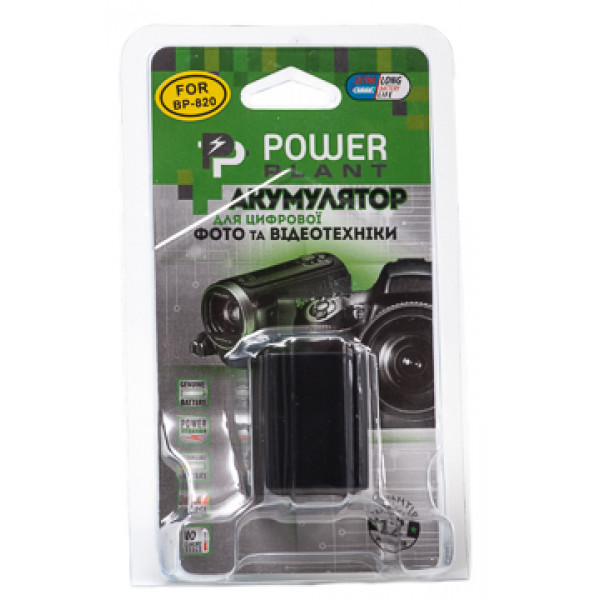 Фото - Аккумулятор для фотокамеры PowerPlant Canon BP-820 Chip 1960mAh (DV00DV1371)