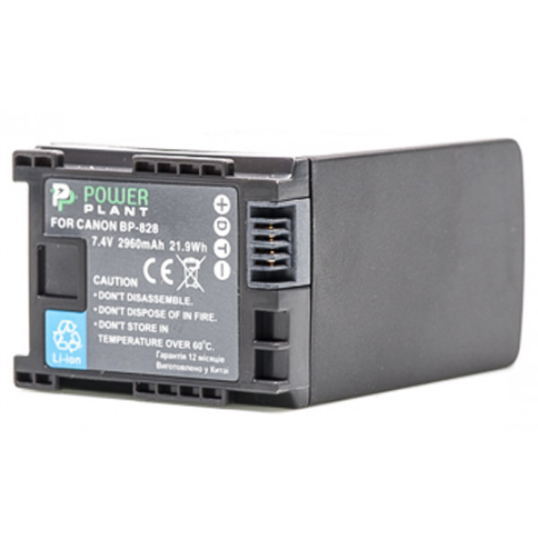 Фото - Аккумулятор для фотокамеры PowerPlant Canon BP-828 Chip 2960mAh (DV00DV1372)