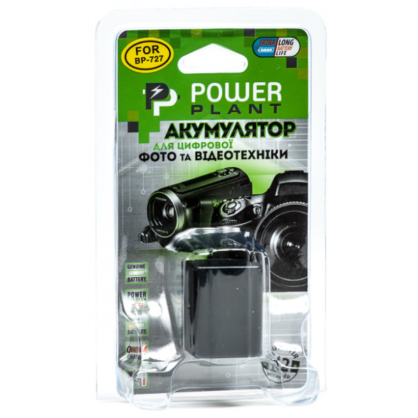 Фото - Акумулятор для фотокамери PowerPlant Canon BP-727 Chip 2685mAh (DV00DV1386)