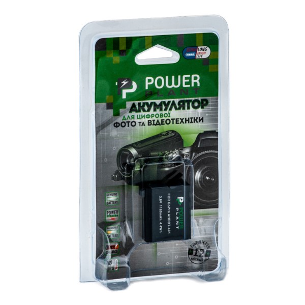 Фото - Акумулятор для екшн-камери PowerPlant GoPro AHDBT-401 1160mAh (DV00DV1401)