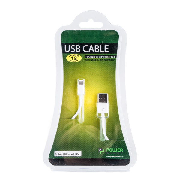 Фото - Кабель синхронізації даних PowerPlant USB - Lightning 1m (DV00DV4042)
