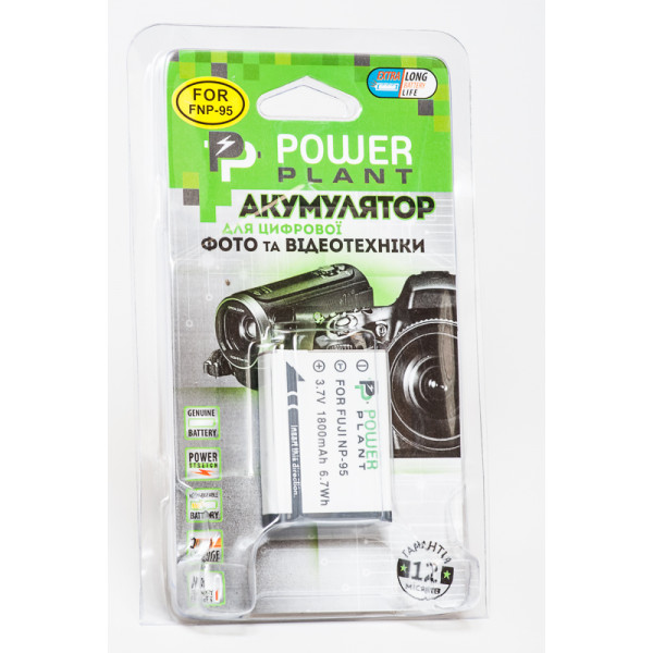 Фото - Акумулятор для фотокамери PowerPlant Fuji NP-95 1800mAh (DV00DV1191)