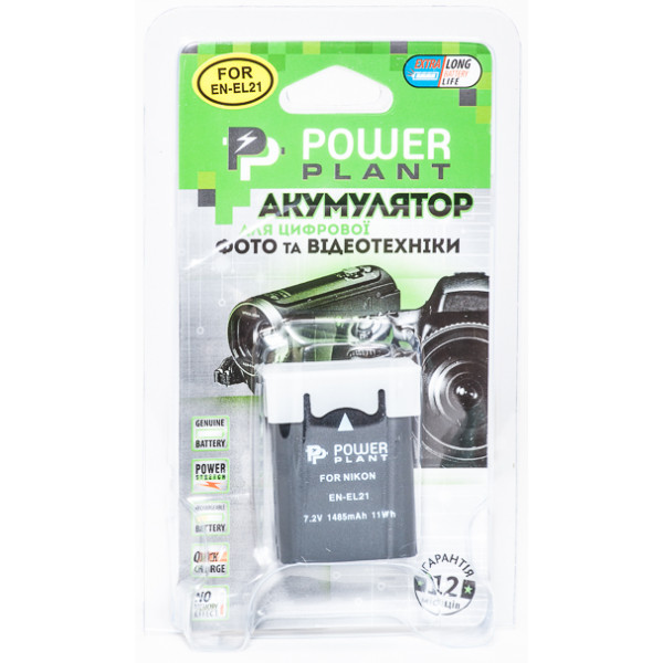 Фото - Аккумулятор для фотокамеры PowerPlant Nikon EN-EL21 1485mAh (DV00DV1336)