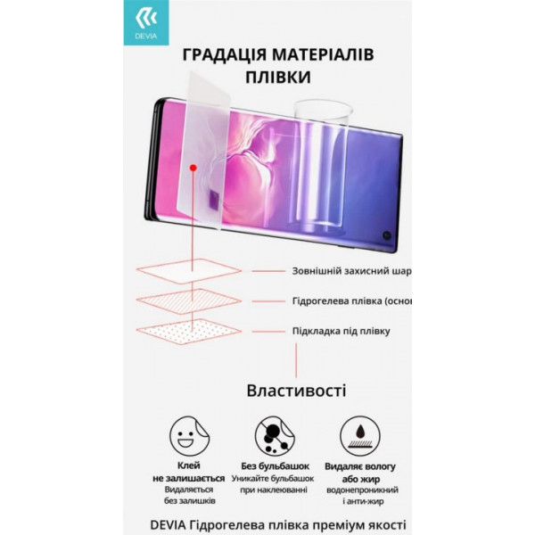Фото - Захисна плівка для смартфону DEVIA Xiaomi Redmi Note 10s (DV-XM-RMN10sM)