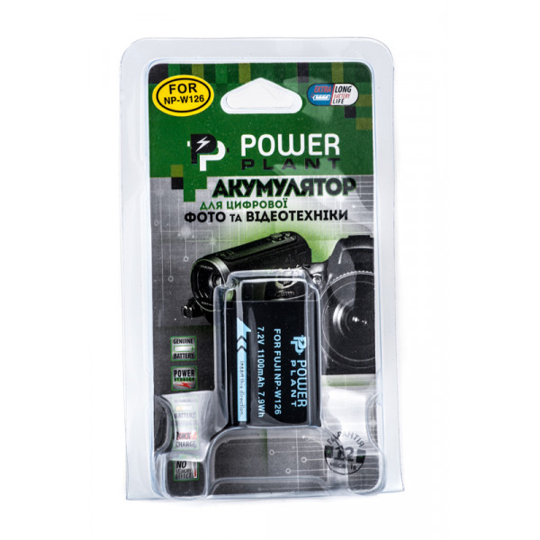 Фото - Аккумулятор для фотокамеры PowerPlant Fuji NP-W126 1110mAh (DV00DV1316)