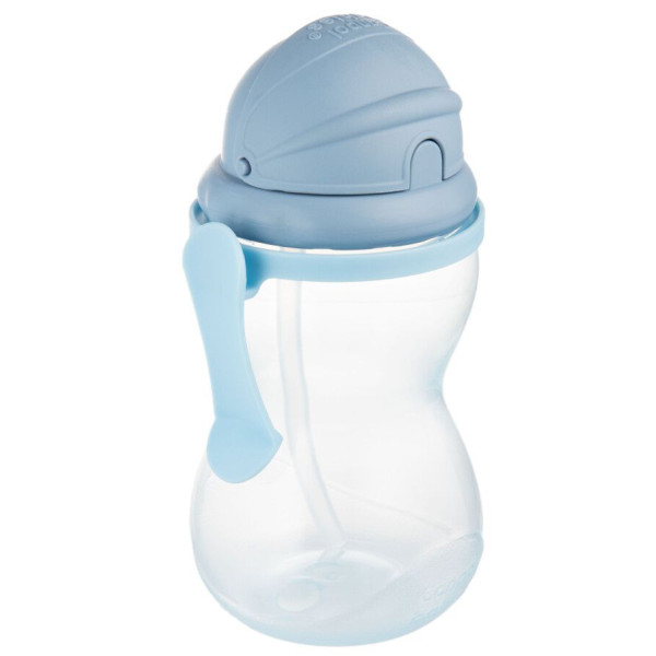 Фото - Поїльник-непроливайка дитячий Canpol babies Бідончик зі складною силіконовою трубочкою синій 370 мл (56/113_blu2)