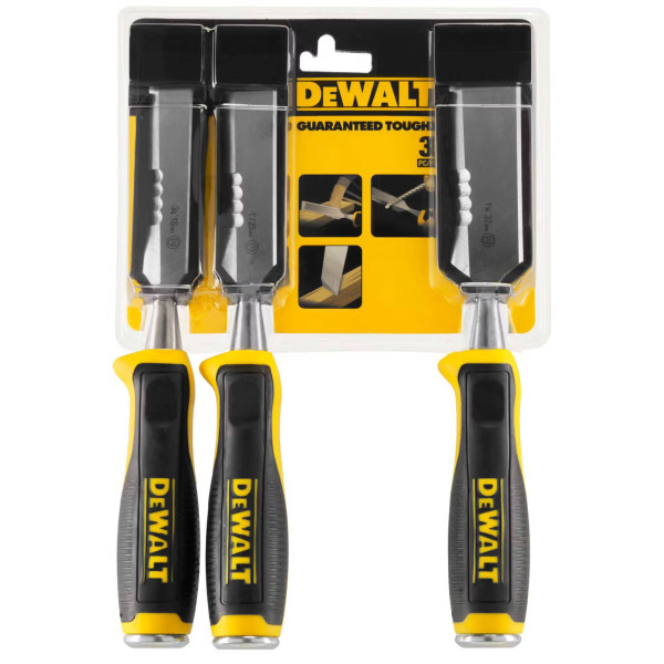 Фото - Набір стамесок DeWALT 18,25,32 мм 3 шт. (DWHT0-16148)