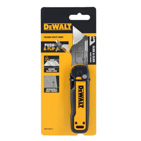 Фото - Ніж будівельний DeWALT 82 мм (DWHT10991-0)