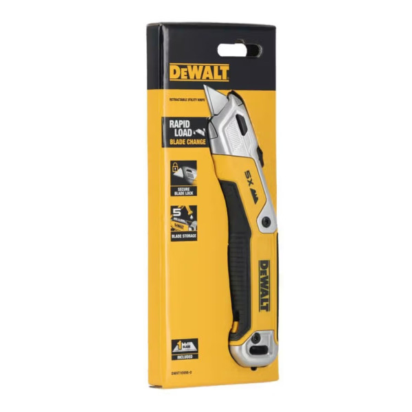 Фото - Ніж будівельний DeWALT 176 мм (DWHT10998-0)