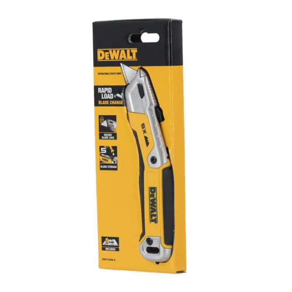 Фото - Ніж будівельний DeWALT 176 мм (DWHT10998-0)