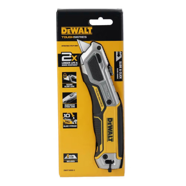 Фото - Ніж будівельний DeWALT 176 мм (DWHT10999-0)