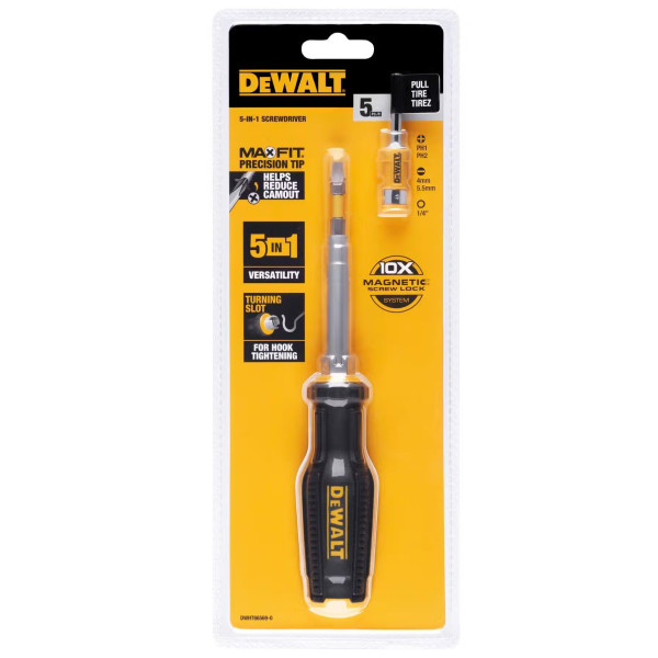 Фото - Викрутка зі змінними бітами DeWALT FULL FIT 6 Way (DWHT66569-0)