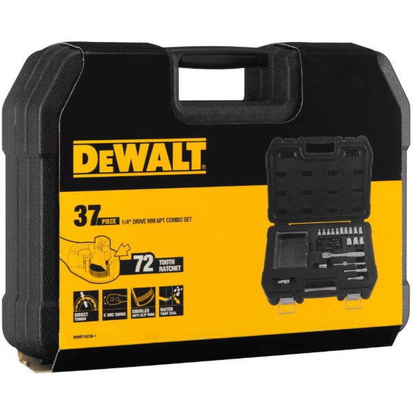 Фото - Набір торцевих голівок DeWALT 1/4" 37 шт. (DWMT19238-1)