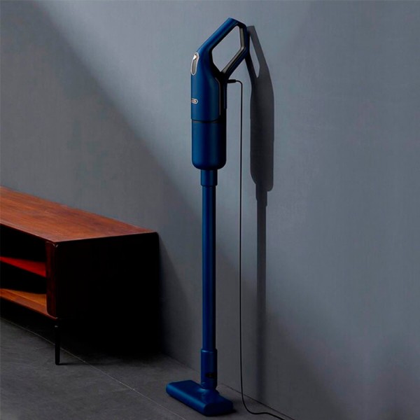 Фото - Пылесос ручной для дома Deerma Corded Stick Vacuum Cleaner Blue (DX1000W)
