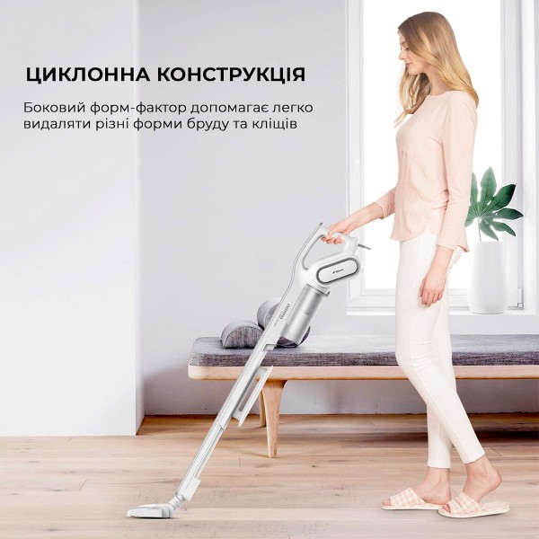 Фото - Пилосос ручний для дому Deerma Stick Vacuum Cleaner Cord White (DX700)