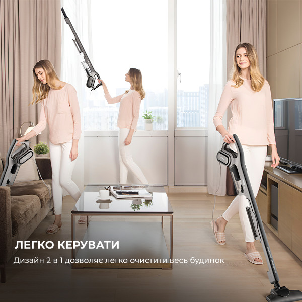 Фото - Пылесос ручной для дома Deerma Stick Vacuum Cleaner Cord Gray (DX700S)