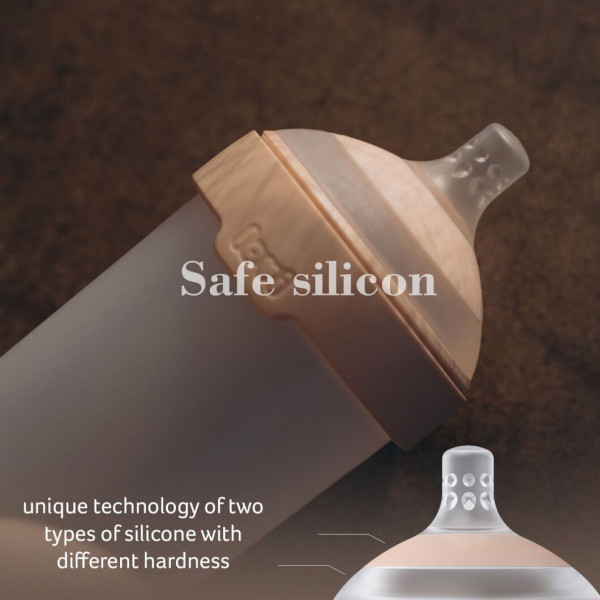 Фото - Середній потік соска дитяча силіконова Lovi динамічна Mammafeel 6+ каша 1 шт. (18/735)