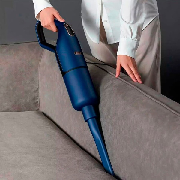 Фото - Пылесос ручной для дома Deerma Corded Stick Vacuum Cleaner Blue (DX1000W)