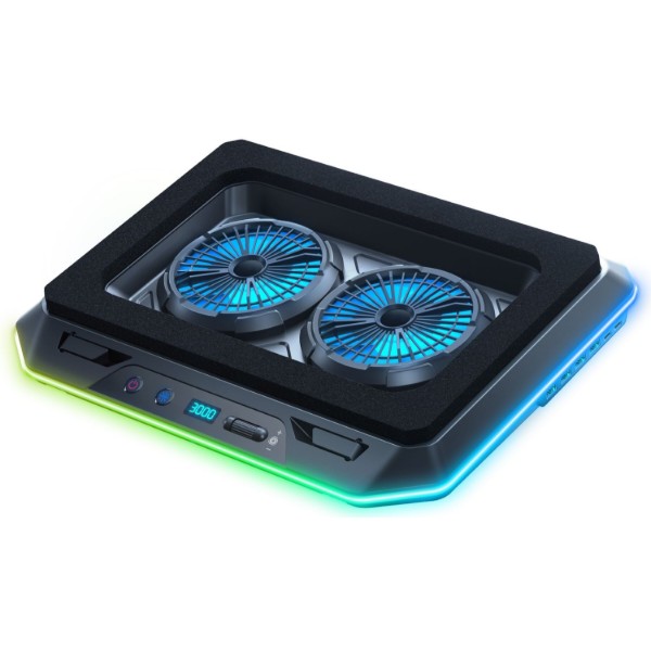 Фото - Підставка під ноутбук охолоджуюча Dyxon MEGAFREEZE 15 Gaming PRO RGB illumination Black (DXNMGFGP15B)
