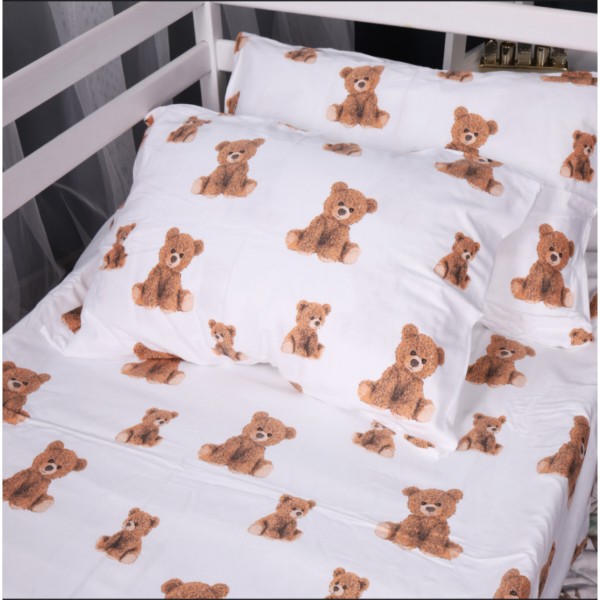 Фото - Простирадло двоспальне MirSon Фланель 017 Teddy 180x190 см (2200009655883)