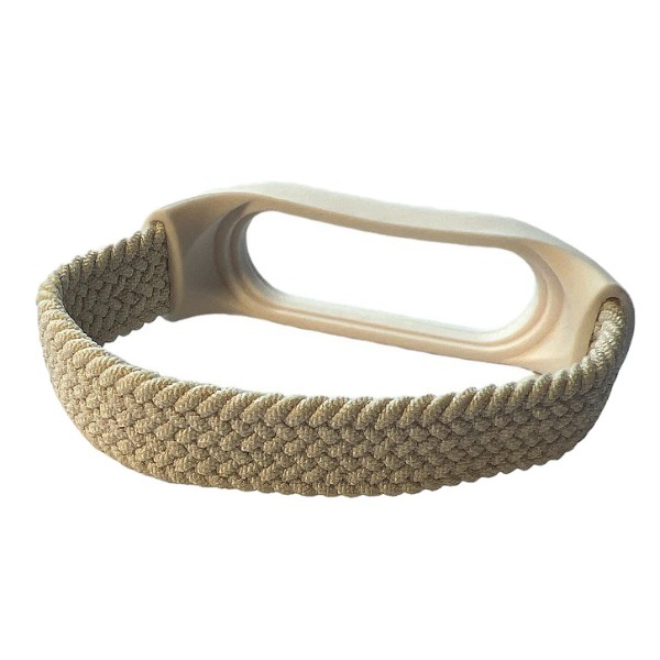 Фото - Ремінець для фітнес-браслету BeCover Elastic Nylon Style for Xiaomi Mi Smart Band 5 / Mi Smart Band 6 (Size M) Beige (710495)