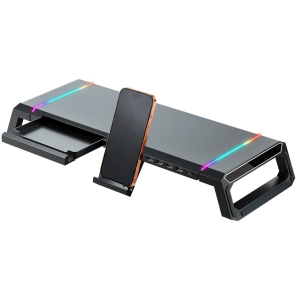 Фото - Подставка для монитора Dyxon Ice Coorel T1 Ultra Gaming Stand RGB Black (DXN-ICCL-T1-BK) Фото - Подставка для монитора Dyxon Ice Coorel T1 Ultra Gaming Stand RGB Black (DXN-ICCL-T1-BK)