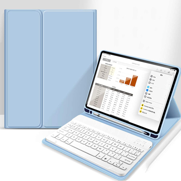Фото - Чохол для планшету BeCover з бездротовою клавіатурою for Apple iPad Pro 11" M4 2024 Light Blue (713000)