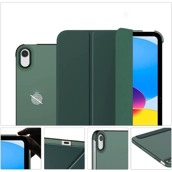Фото - Чехол для планшета BeCover Tri Fold Hard for Apple iPad 10.9" (2022/2024)/iPad (А16) 2025 11" Dark Green (713319)