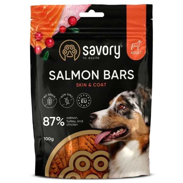 Фото - Лакомство для собак Savory Bars With Salmon 100 г (4820261921106)