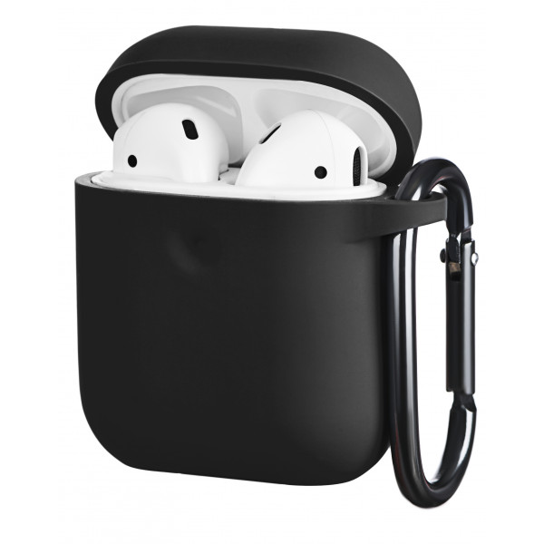 Фото - Чохол для навушників 2E for Apple AirPods Pure Color Silicone 3.0mm Black (2E-AIR-PODS-IBPCS-3-BK)