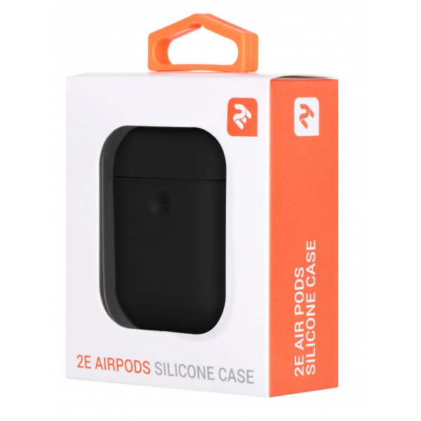 Фото - Чохол для навушників 2E for Apple AirPods Pure Color Silicone 3.0mm Black (2E-AIR-PODS-IBPCS-3-BK)