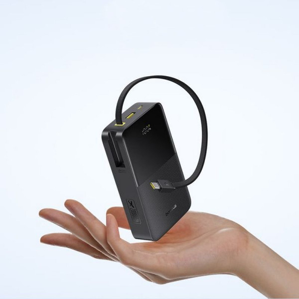 Фото - Батарея мобильная Baseus EnerFill FC51 20000 Bipow2 Pro 22,5W Black+ Кабель USB-C (E0027701)