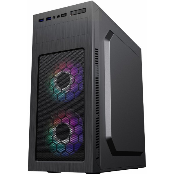 Фото - Корпус Gamemax ATX з блоком живлення Midi Tower MT525-2U3TYC-500B