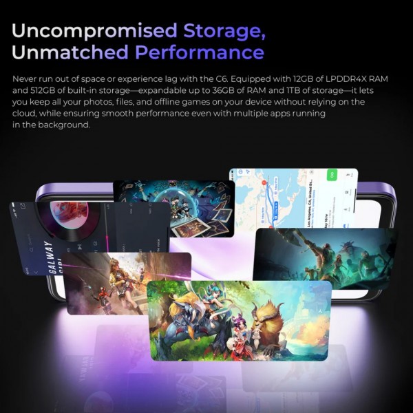 Фото - Смартфон OUKITEL C6 12/512GB Purple