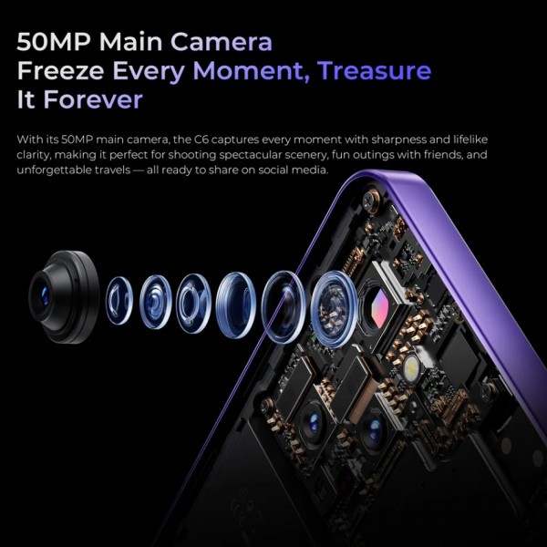 Фото - Смартфон OUKITEL C6 12/512GB Purple