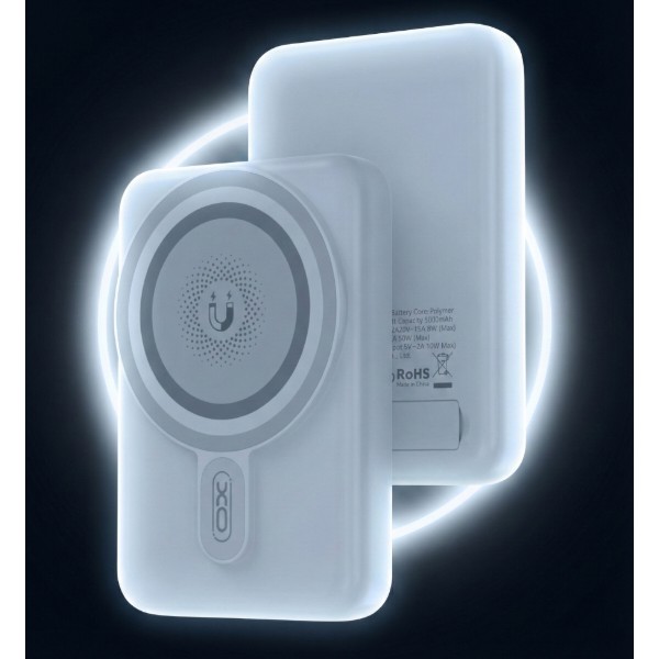 Фото - Батарея мобильная XO PR264 Magnetic MagSafe 15W + PD20W 10000 mAh White