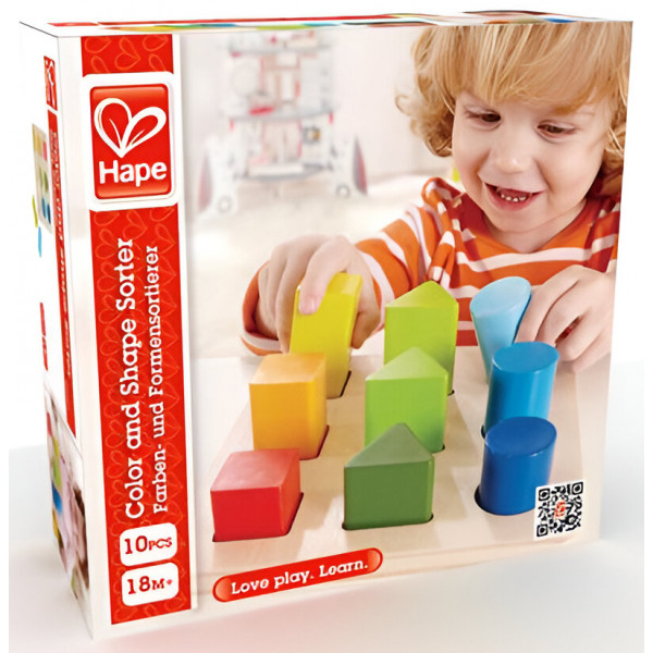 Фото - Сортер Hape Фігури та розміри (E0426)