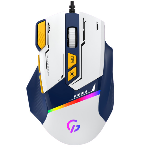 Фото - Миша дротова ігрова GamePro GM300BL Blue-White
