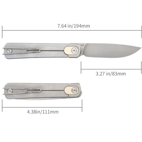 Фото - Нож туристический SRM 135L-GT White