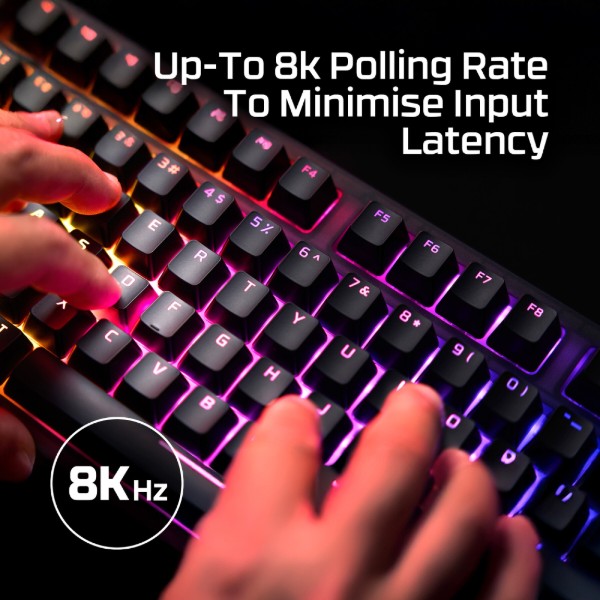 Фото - Клавіатура дротова ігрова HyperX Origins 2 1800 HX Red USB Black (B4QS4AA)
