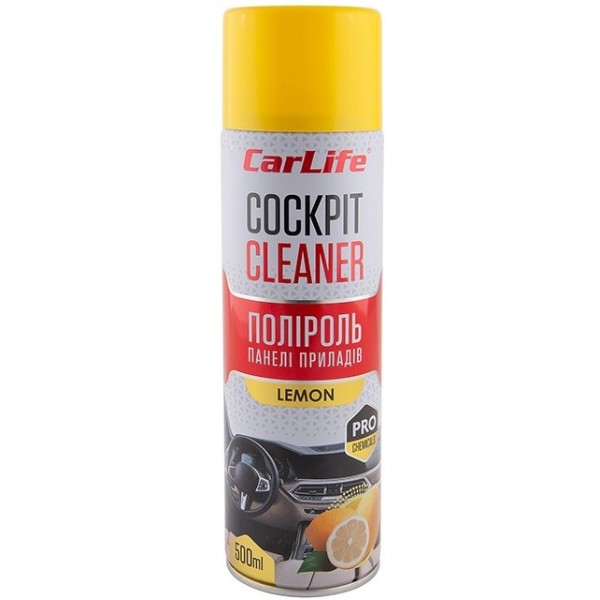 Фото - Поліроль для авто CarLife Лимон Cockpit Cleaner 500 ml (CF503)